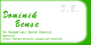 dominik bense business card